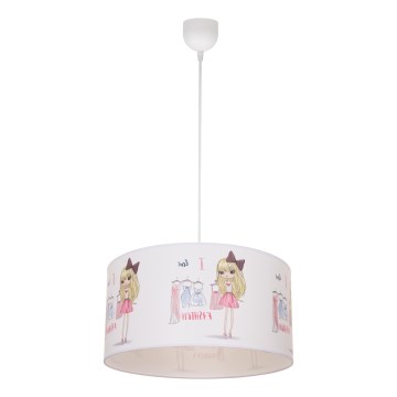 Dětský lustr GIRLS VIBES 1xE27/60W/230V pr. 40 cm I love fashion