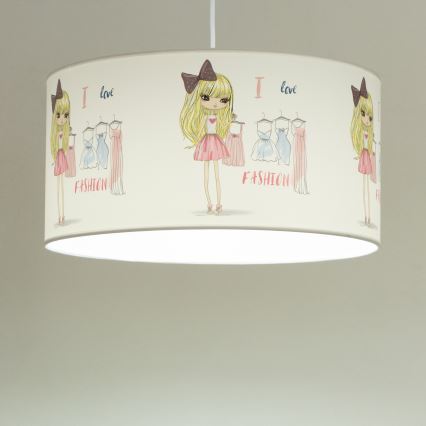 Dětský lustr GIRLS VIBES 1xE27/60W/230V pr. 40 cm I love fashion