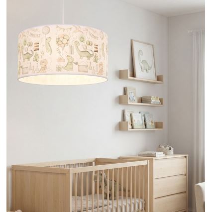 Dětský lustr KIDS ROOM 1xE27/60W/230V pr. 40 cm dinosaurus