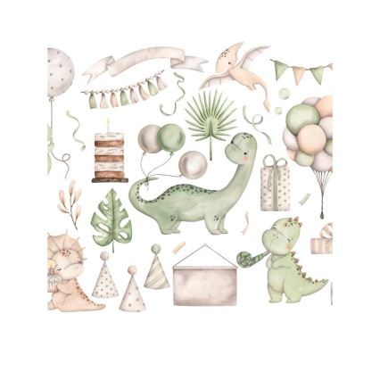 Dětský lustr KIDS ROOM 1xE27/60W/230V pr. 40 cm dinosaurus