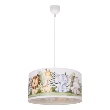 Dětský lustr KIDS ROOM 1xE27/60W/230V pr. 40 cm džungle