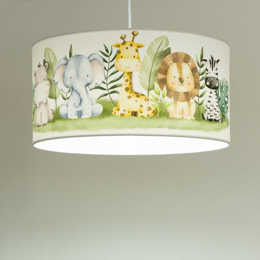 Dětský lustr KIDS ROOM 1xE27/60W/230V pr. 40 cm džungle