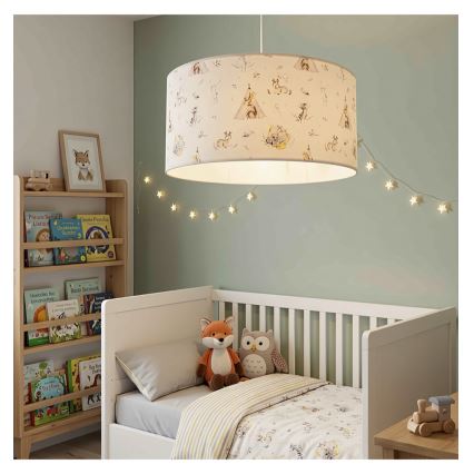 Dětský lustr KIDS ROOM 1xE27/60W/230V pr. 40 cm zvířátka