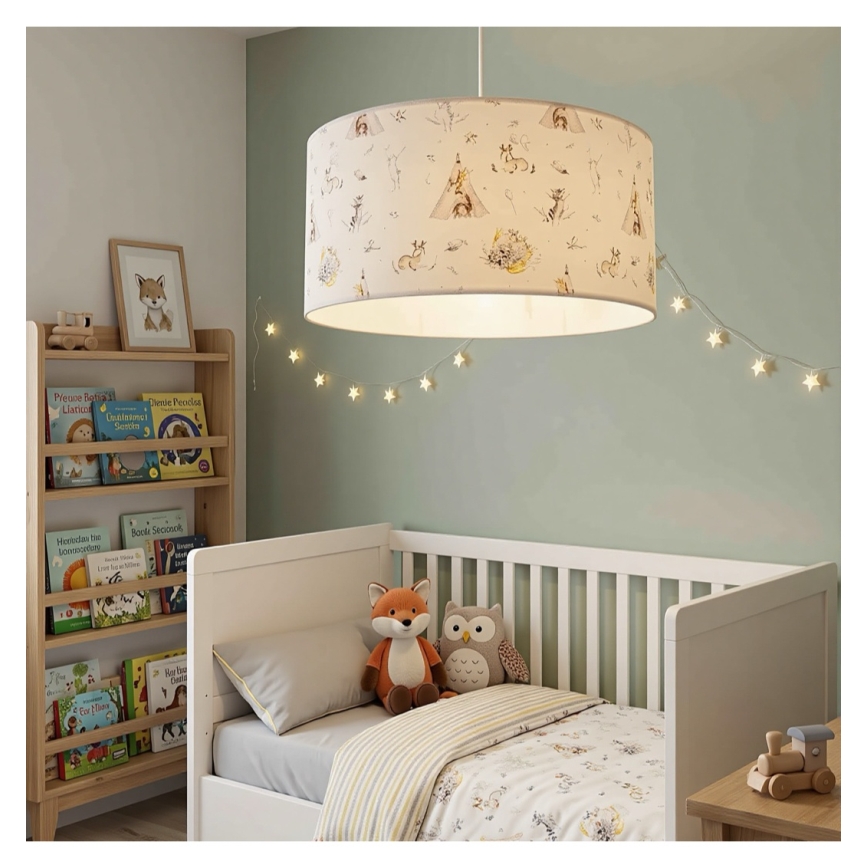 Dětský lustr KIDS ROOM 1xE27/60W/230V pr. 40 cm zvířátka