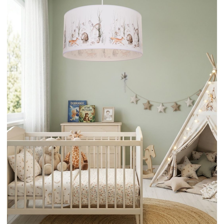 Dětský lustr KIDS ROOM 1xE27/60W/230V pr. 40 cm zvířátka
