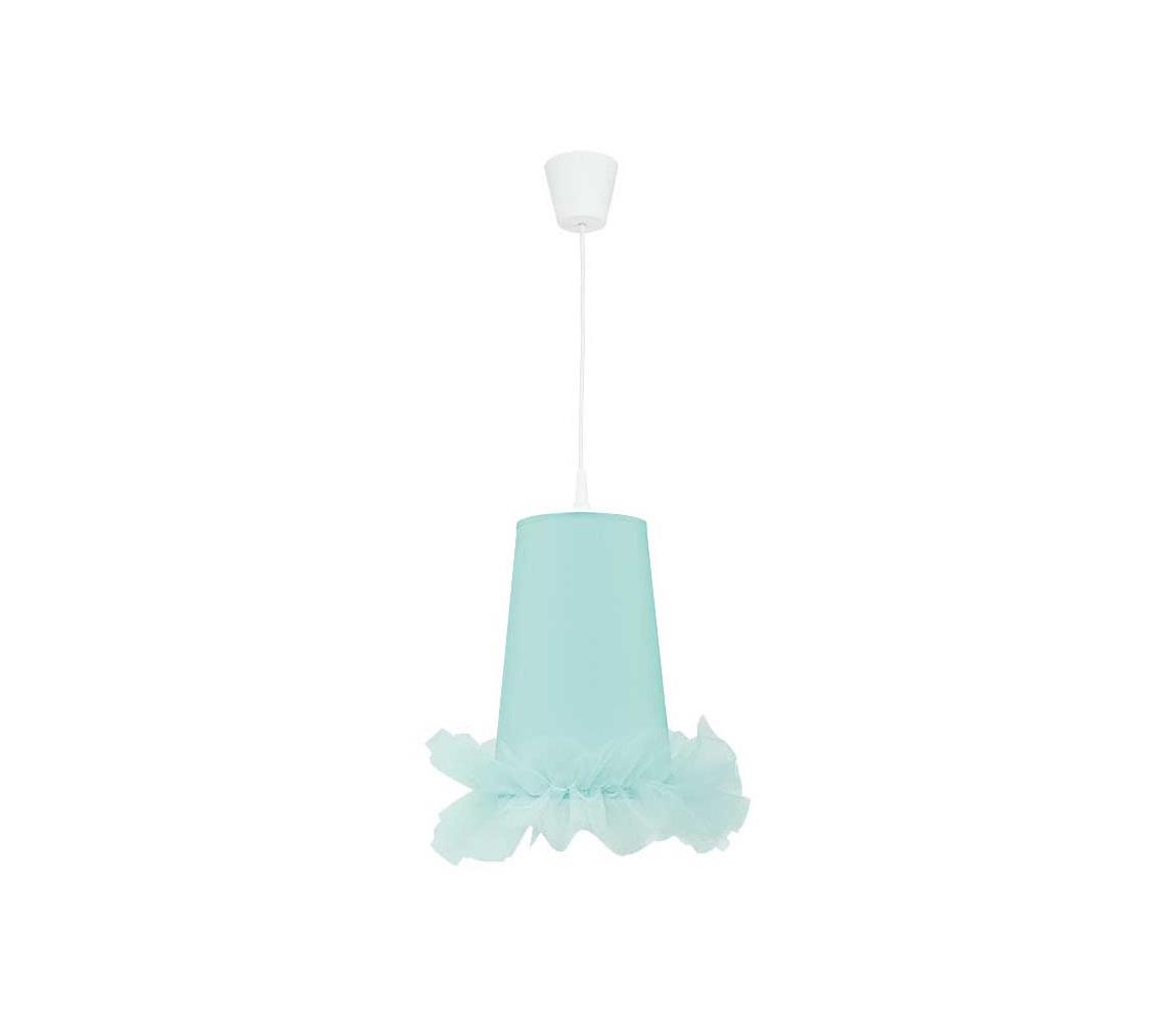 Duolla Dětský lustr na lanku BALLET 1xE27/40W/230V modrá DU7224