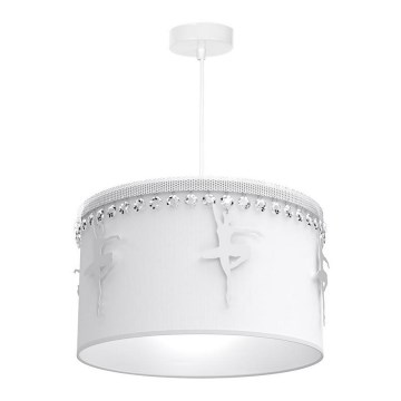 Dětský lustr na lanku BALLET 1xE27/60W/230V