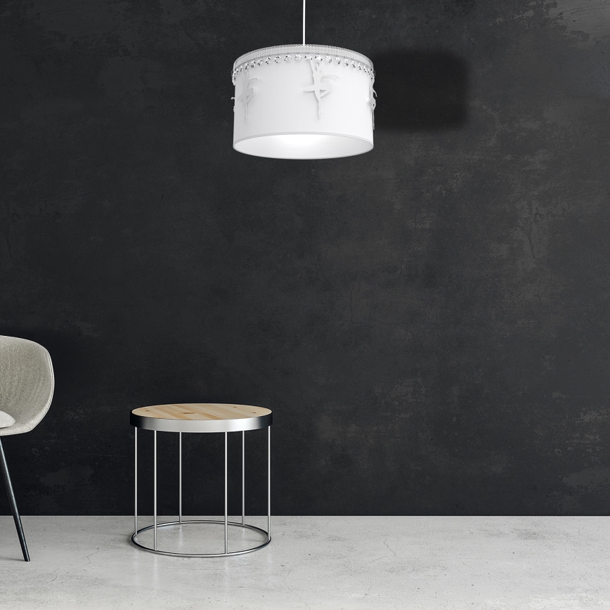 Dětský lustr na lanku BALLET 1xE27/60W/230V