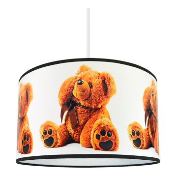 Dětský lustr na lanku BEARS 1xE27/60W/230V