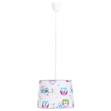 Dětský lustr na lanku KIDS 1xE27/60W/230V sovy