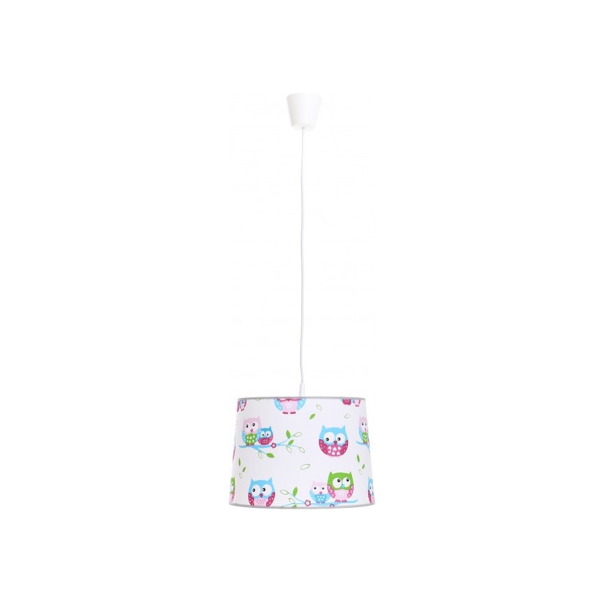 Dětský lustr na lanku KIDS 1xE27/60W/230V sovy