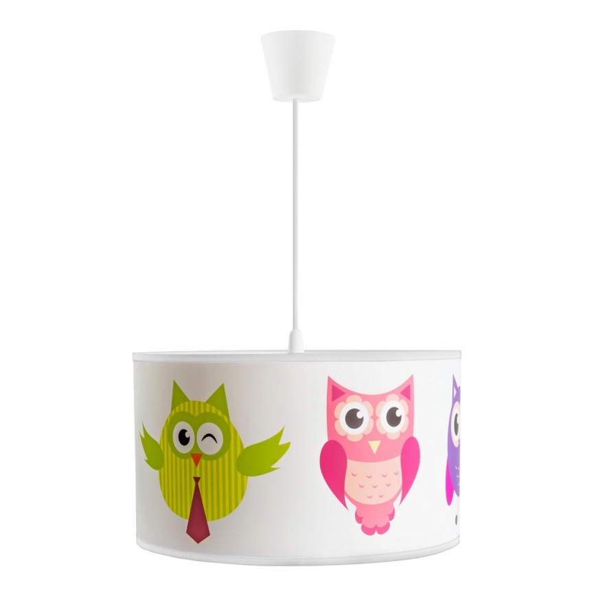 Dětský lustr na lanku OWLS 1xE27/60W/230V