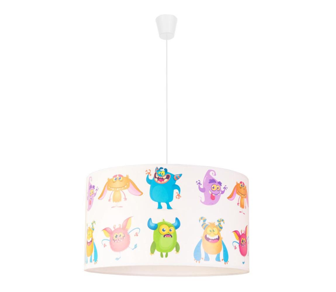 Duolla Dětský lustr na lanku PRINT M 1xE27/40W/230V trolové DU80948