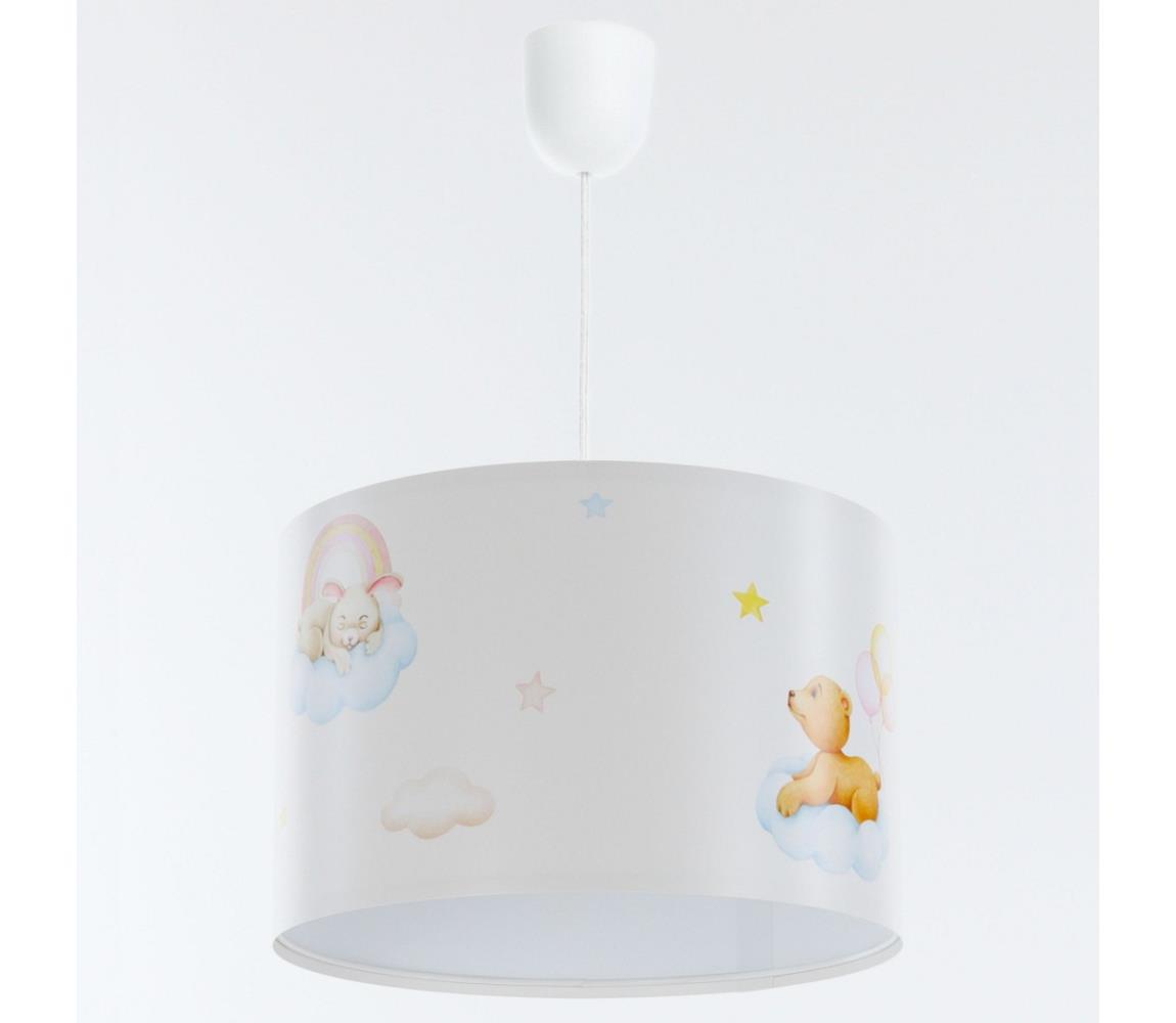  Dětský lustr na lanku SWEET DREAMS 1xE27/60W/230V pr. 30 cm 