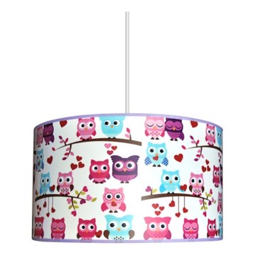 Dětský lustr SOVIČKY 1xE27/60W/230V Dětský lustr SOVIČKY 1xE27/60W/230V