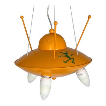 Dětský lustr UFO 3xE14/60W žlutá Dětský lustr UFO 3xE14/60W žlutá