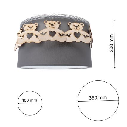 Dětský přisazený lustr BEAR 1xE27/60W/230V