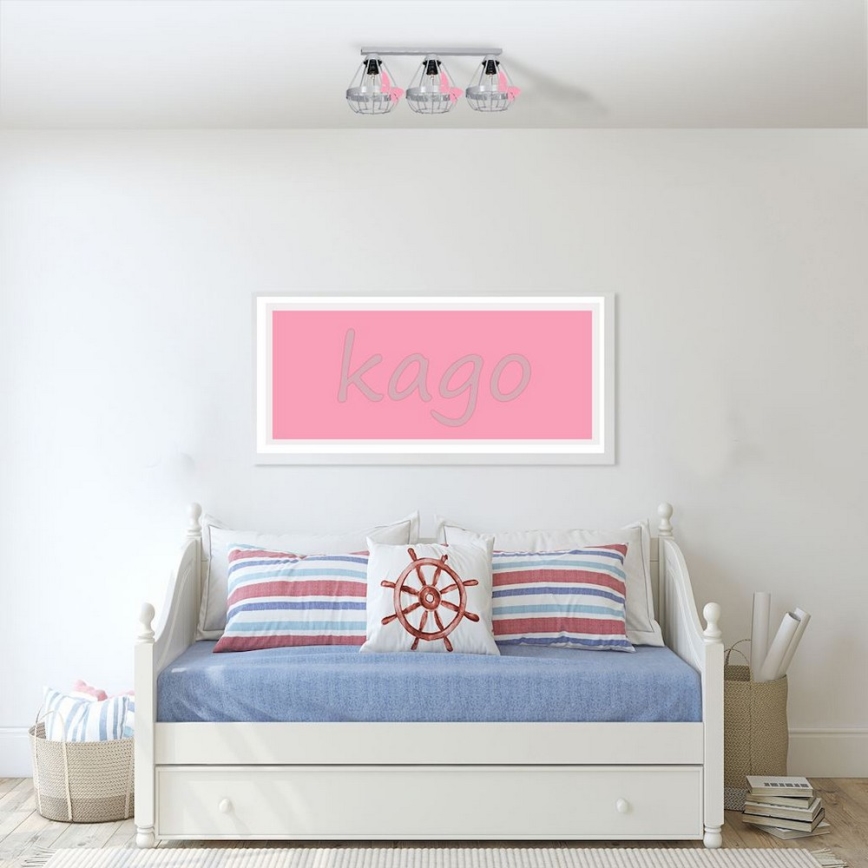 Dětský přisazený lustr KAGO 3xE27/60W/230V
