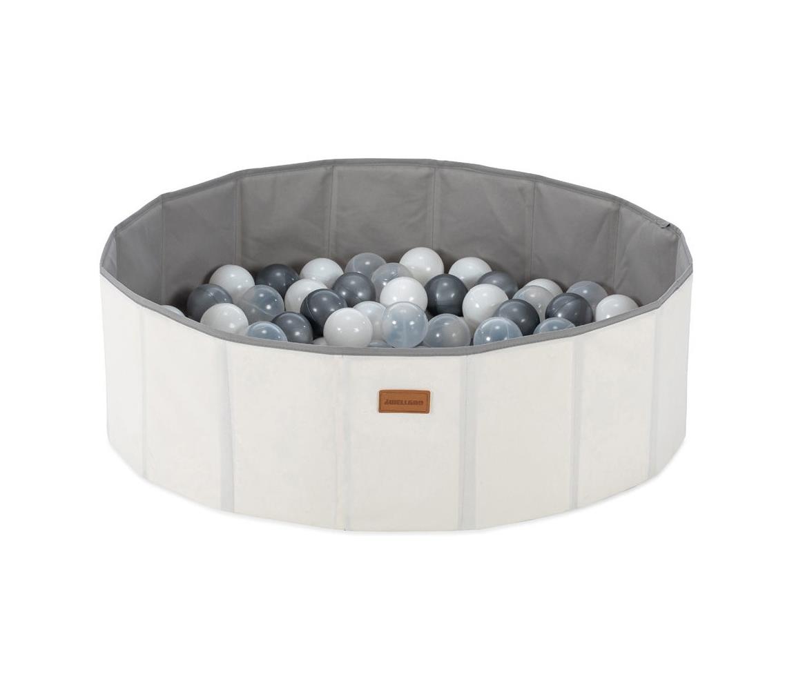 Dětský suchý bazén s míčky pr. 80 cm bílá/šedá 