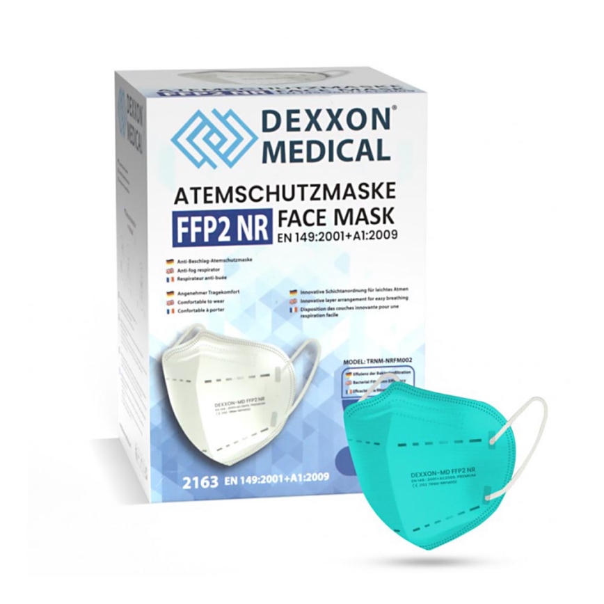 DEXXON MEDICAL Respirátor FFP2 NR Azure 1ks