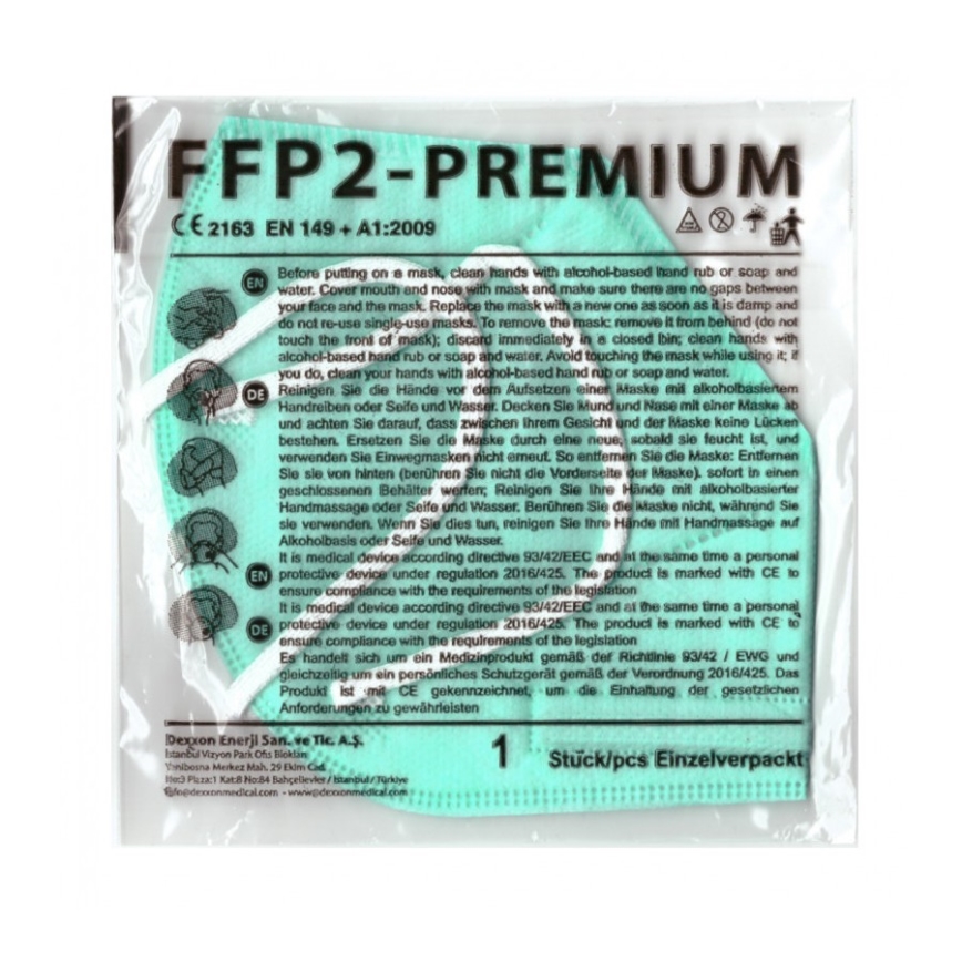 DEXXON MEDICAL Respirátor FFP2 NR Azure 50ks