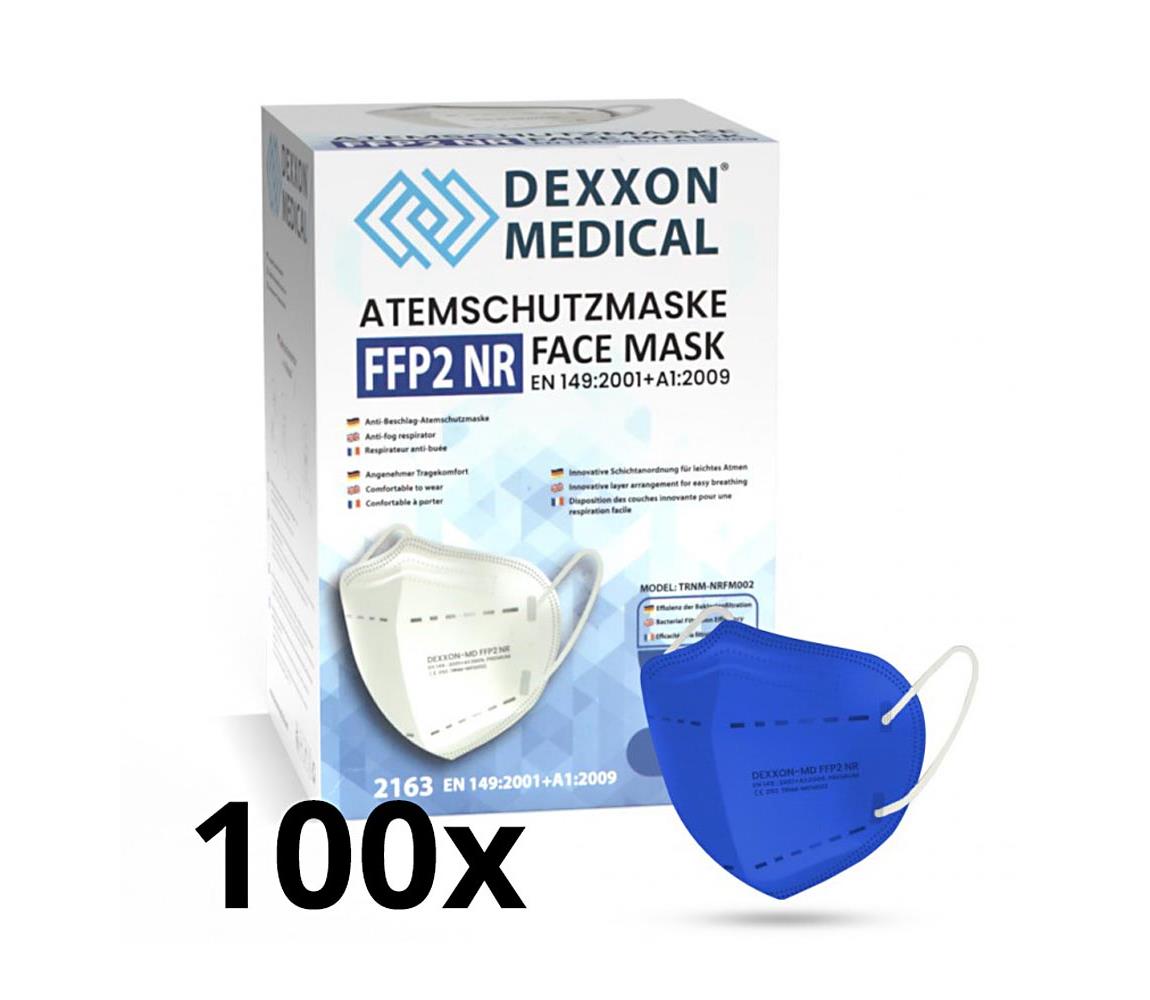 IMobily DEXXON MEDICAL Respirátor FFP2 NR Deep blue 100ks SL9983-100ks