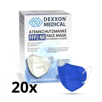 DEXXON MEDICAL Respirátor FFP2 NR Deep blue 20ks
