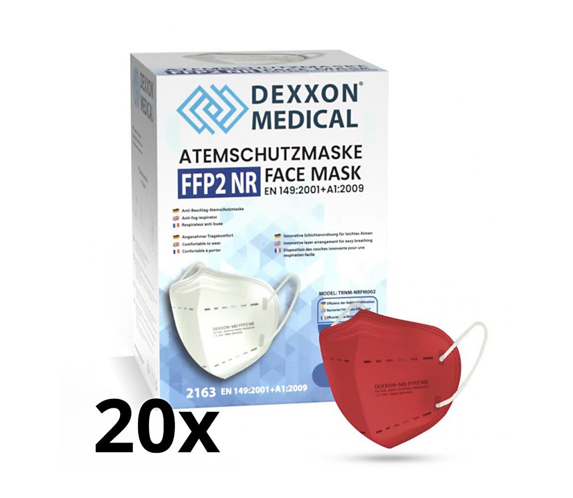 IMobily DEXXON MEDICAL Respirátor FFP2 NR Red 20ks SL9985-20ks