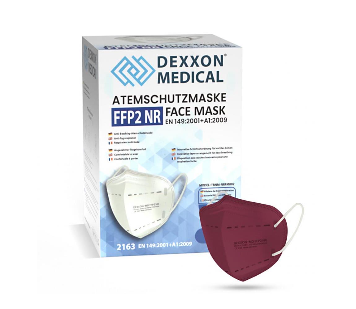 IMobily DEXXON MEDICAL Respirátor FFP2 NR vínový 1ks SL9949