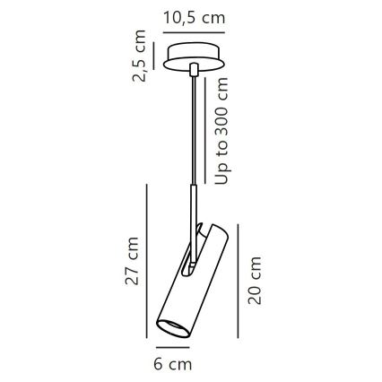 DFTP by Nordlux - Lustr na lanku MIB 1xGU10/8W/230V černá