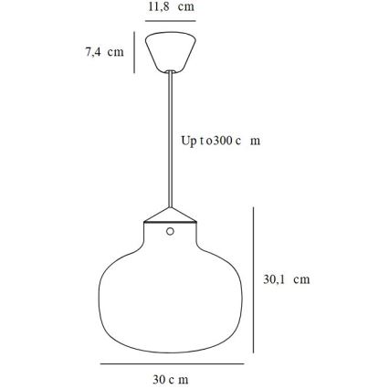 DFTP by Nordlux - Lustr na lanku RAITO 1xE27/25W/230V