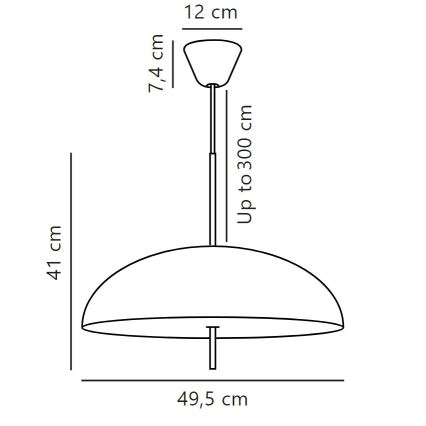 DFTP by Nordlux - Lustr na lanku VERSALE 2xE27/15W/230V černá