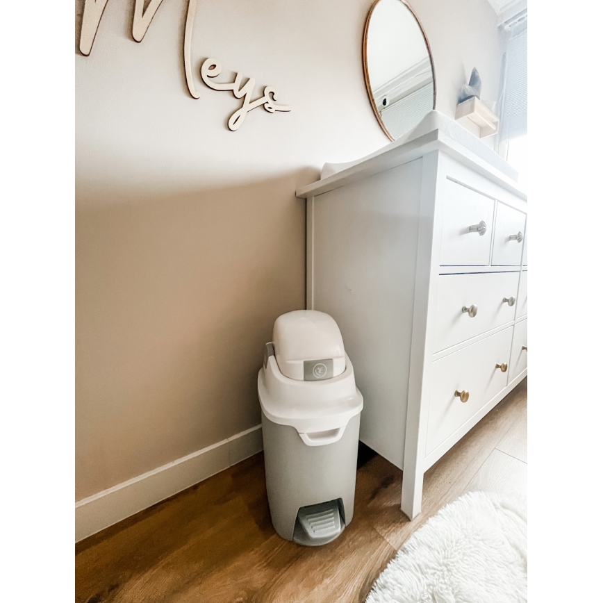 DiaperChamp - Koš na pleny ONE HANDSFREE šedá