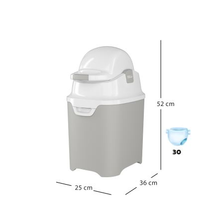 DiaperChamp - Koš na pleny ONE šedá