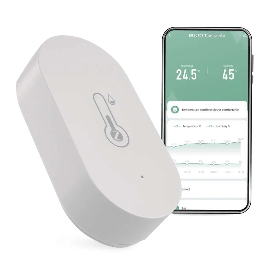 Digitální bezdrátový teploměr GoSmart 1×CR2032 Tuya