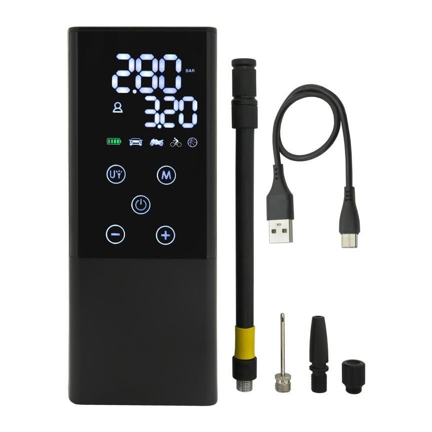 Digitální kapesní kompresor 4000 mAh 5V černá