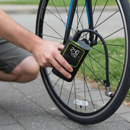 Digitální kapesní kompresor 5V 4000 mAh černá