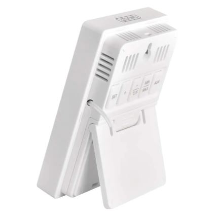 Digitální teploměr s vlhkoměrem 2xAAA bílá