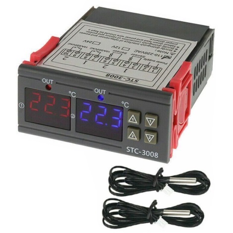Digitální termostat duální 3W/230V