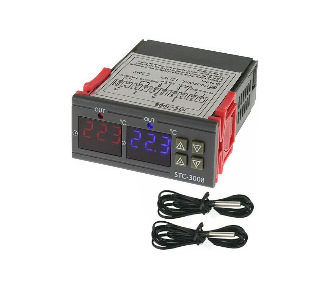 HADEX Digitální termostat duální 3W/230V HD0165
