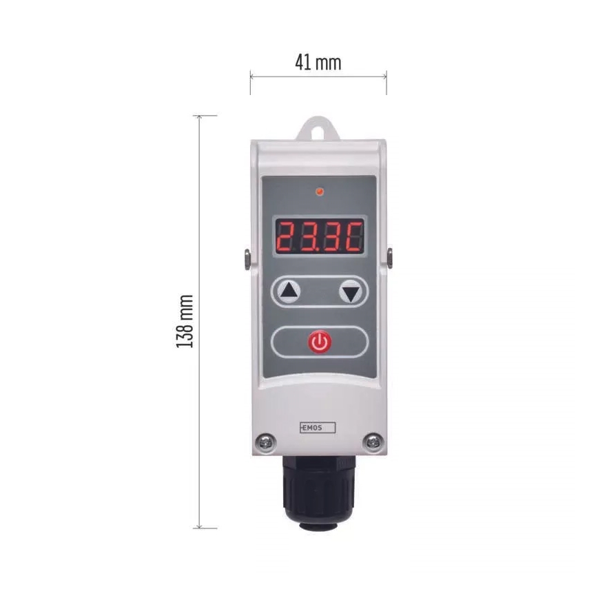 Digitální termostat příložný 230V