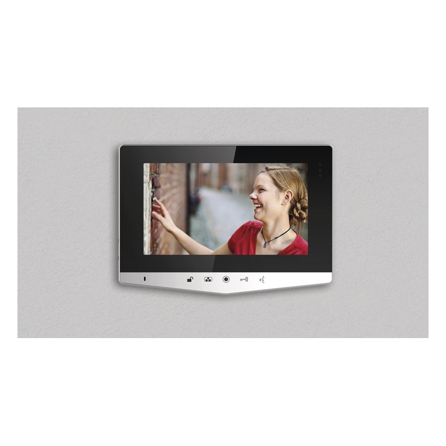 Domácí videozvonek 14,5 V IP44 stříbrný