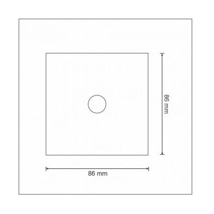 Dotykový spínač jednopólový SMART 800W/230V bílá Wi-Fi Tuya