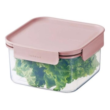 Dóza na potraviny CLASSIC PLUS 1,25 l růžová/čirá