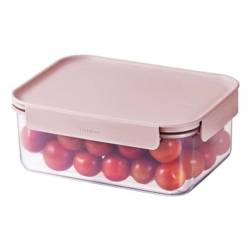 Dóza na potraviny CLASSIC PLUS 1,65 l růžová/čirá