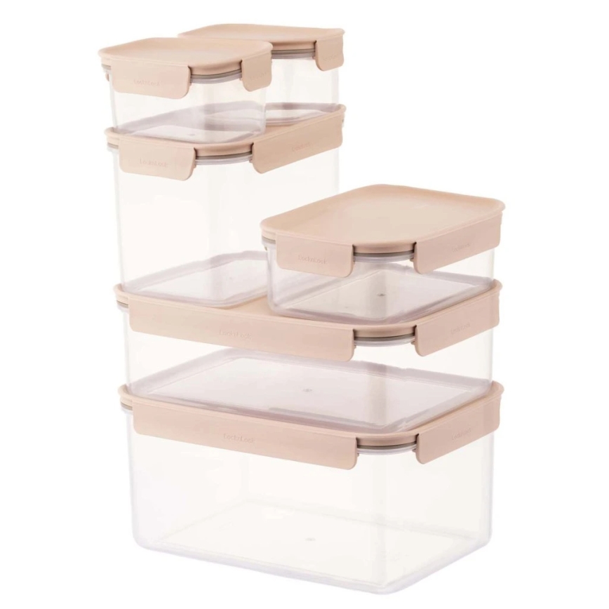 Dóza na potraviny CLASSIC PLUS 1,65 l růžová/čirá