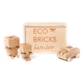 Dřevěná stavebnice ECO BRICKS 145 ks