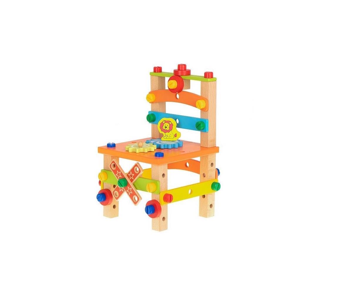 Hadex Dřevěná vzdělávací židlička 27x17 cm HD0466