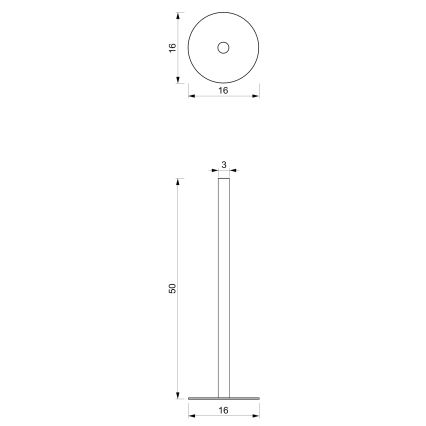 Držák toaletního papíru 51 cm bílá