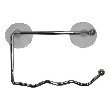 Držák toaletního papíru s přísavkami 10x17 cm lesklý chrom